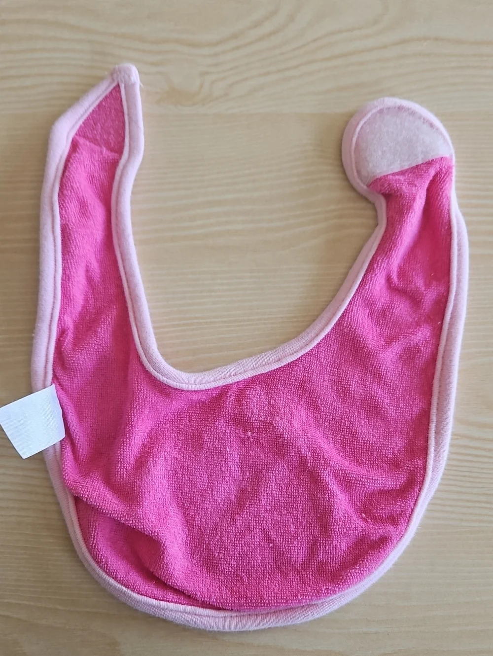 Pink Butterfly Baby Bib - Soft Absorbent Feeding Bib